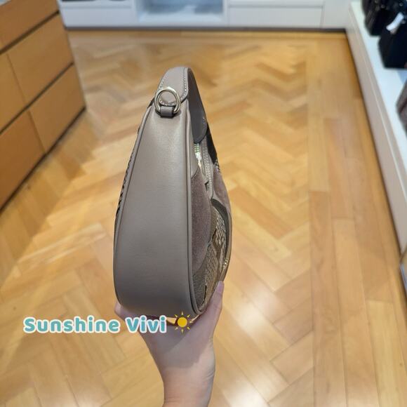 NWT Coach Carmen Mini Crossbody Bag in Patchwork CCE64 Gunmetal/Olive Multi - Picture 3 of 12